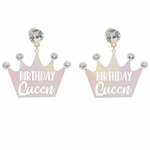 BIRTHDAY QUEEN Crown Earrings